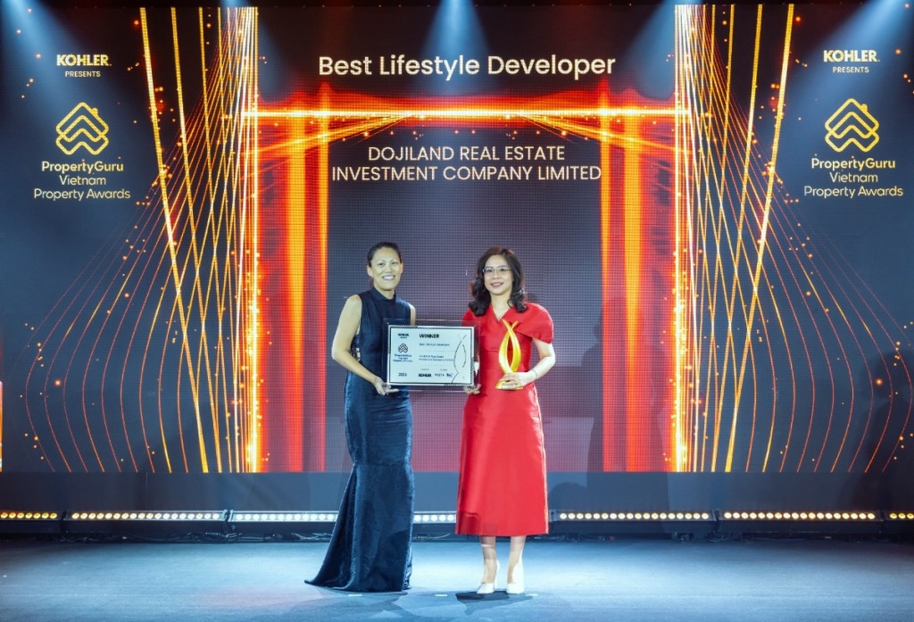 DOJILAND được vinh danh là Nhà phát triển bất động sản phong cách sống tốt nhất năm 2023 (Best Lifestyle Developer)