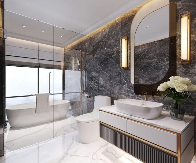 Căn hộ 3,5PN với phòng tắm master mạ viền vàng được đông đảo khách hàng yêu thích