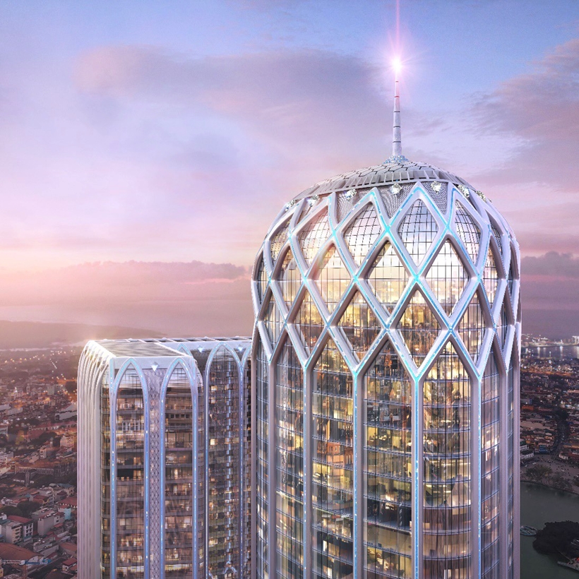 Tháp Khách sạn Diamond Crown Hai Phong đẳng cấp 5 sao quốc tế với chiều cao kỷ lục 186m sẽ là biểu tượng kiến trúc và phong cách sống mới của TP Hải Phòng.